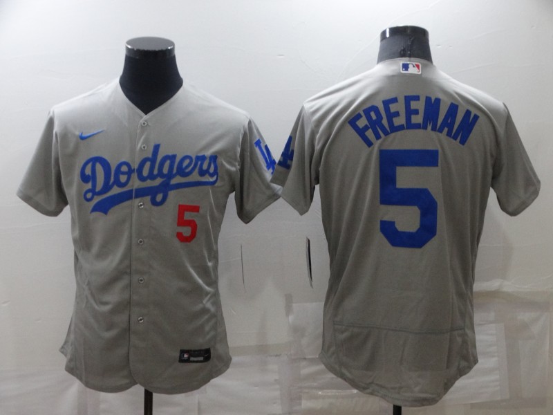 Los Angeles Dodgers Grey Elite MLB Jersey