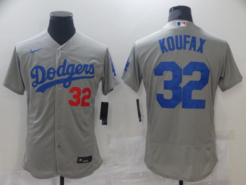 Los Angeles Dodgers Grey Elite MLB Jersey