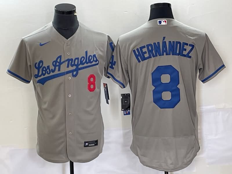 Los Angeles Dodgers Grey Elite MLB Jersey 02