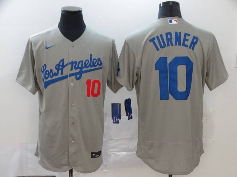 Los Angeles Dodgers Grey Elite MLB Jersey 02