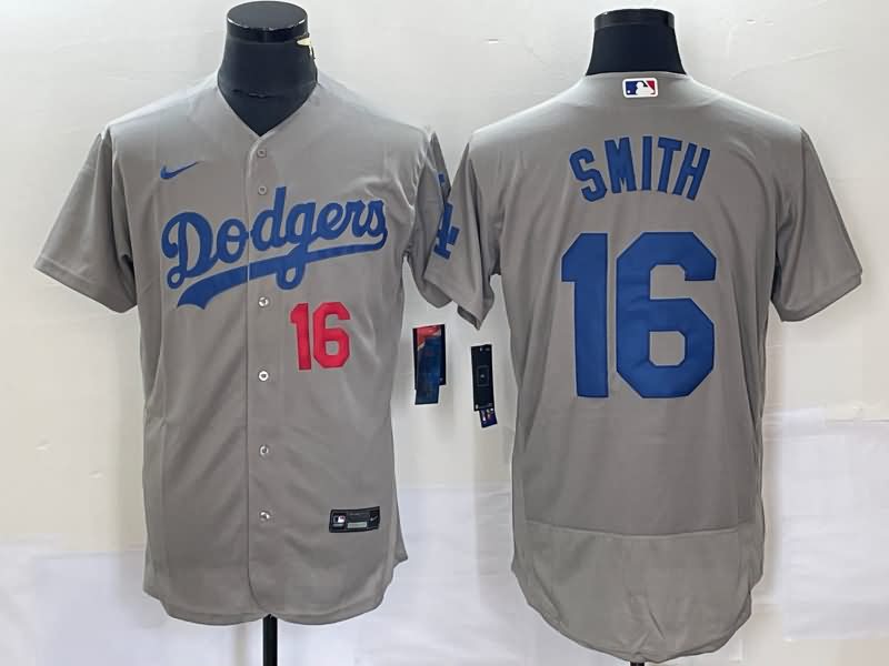 Los Angeles Dodgers Grey Elite MLB Jersey 02