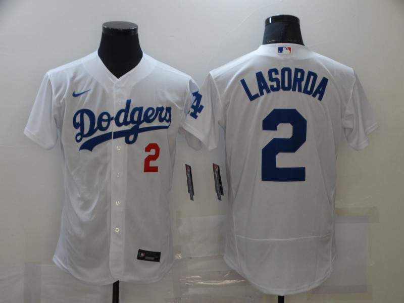 Los Angeles Dodgers White Elite MLB Jersey 02