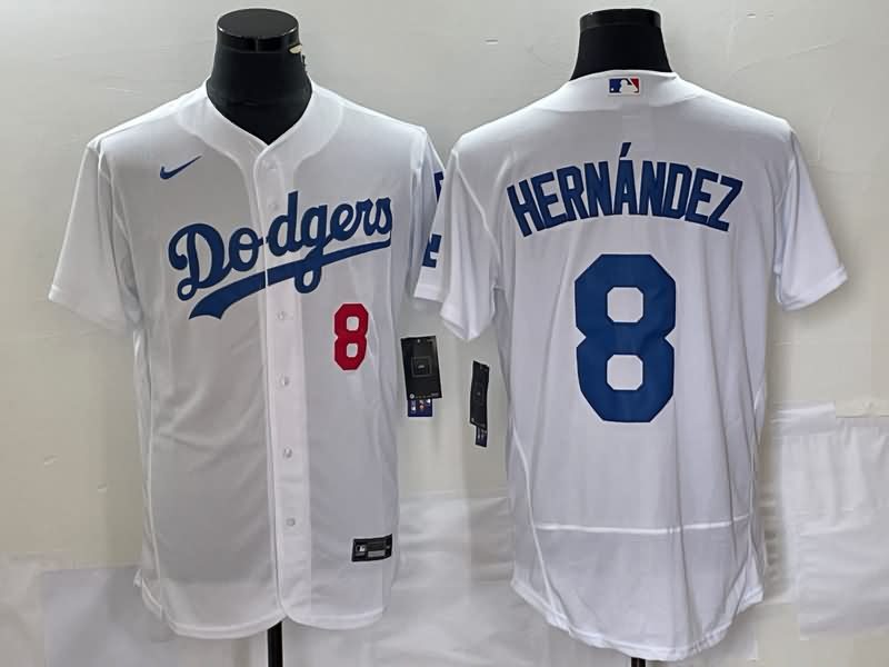 Los Angeles Dodgers White Elite MLB Jersey 02