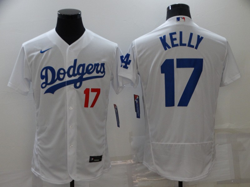 Los Angeles Dodgers White Elite MLB Jersey 02