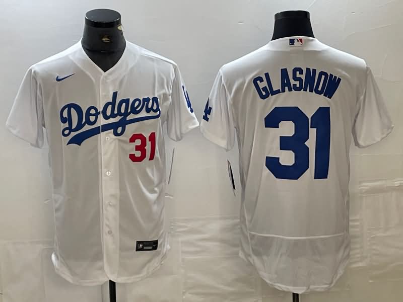 Los Angeles Dodgers White Elite MLB Jersey 02