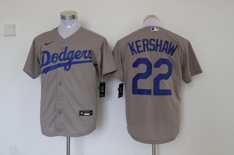 Los Angeles Dodgers Grey MLB Jersey 02