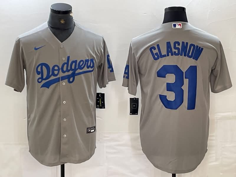 Los Angeles Dodgers Grey MLB Jersey 02