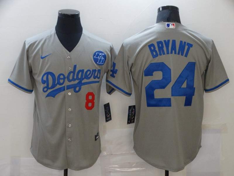 Los Angeles Dodgers Grey MLB Jersey 02