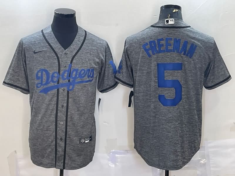 Los Angeles Dodgers Grey MLB Jersey 03