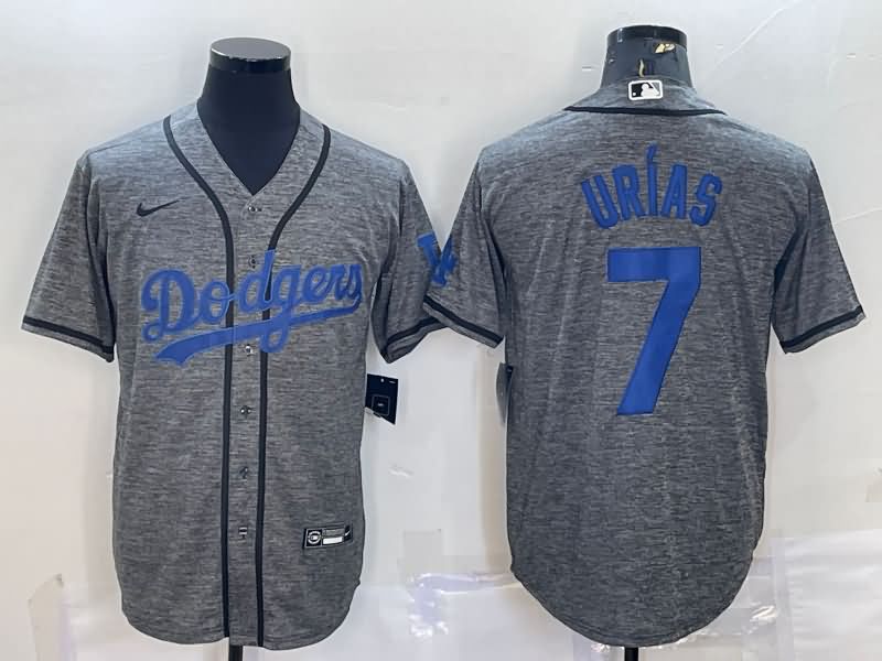 Los Angeles Dodgers Grey MLB Jersey 03