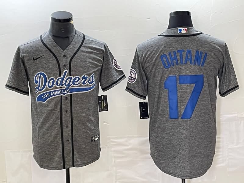 Los Angeles Dodgers Grey MLB Jersey 05