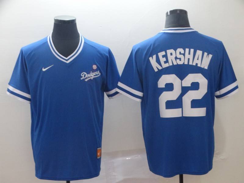 Los Angeles Dodgers Blue Retro MLB Jersey