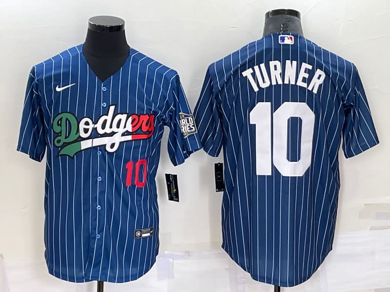 Los Angeles Dodgers Dark Blue Retro MLB Jersey 02