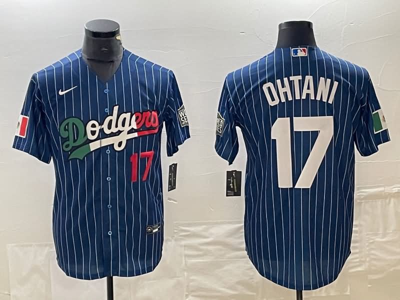 Los Angeles Dodgers Dark Blue Retro MLB Jersey 02