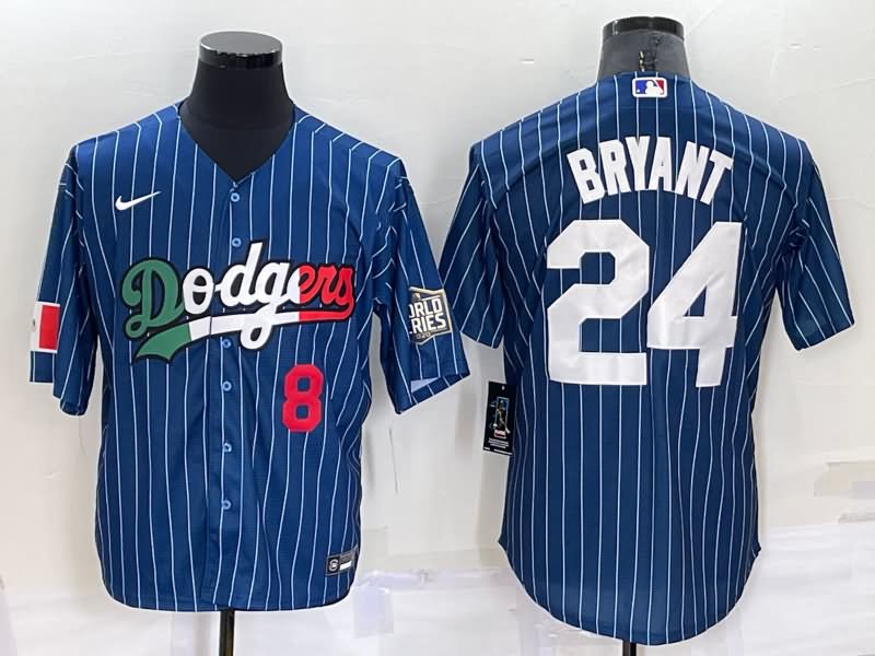 Los Angeles Dodgers Dark Blue Retro MLB Jersey 02