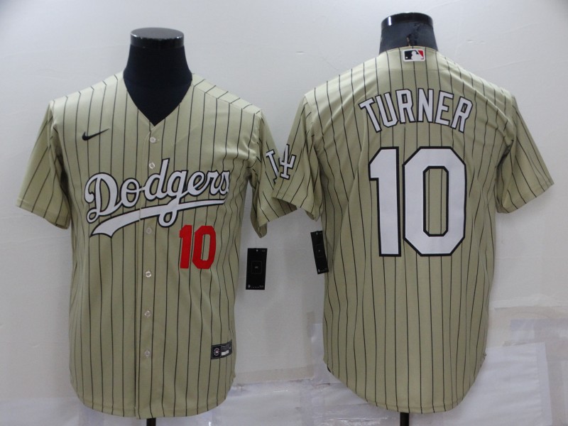 Los Angeles Dodgers Tan Retro MLB Jersey