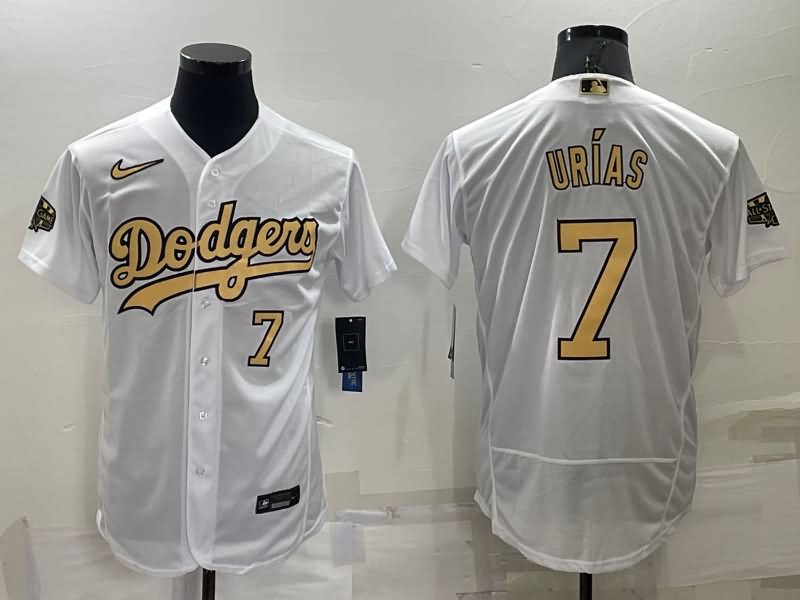 Los Angeles Dodgers White ALL STAR Elite MLB Jersey