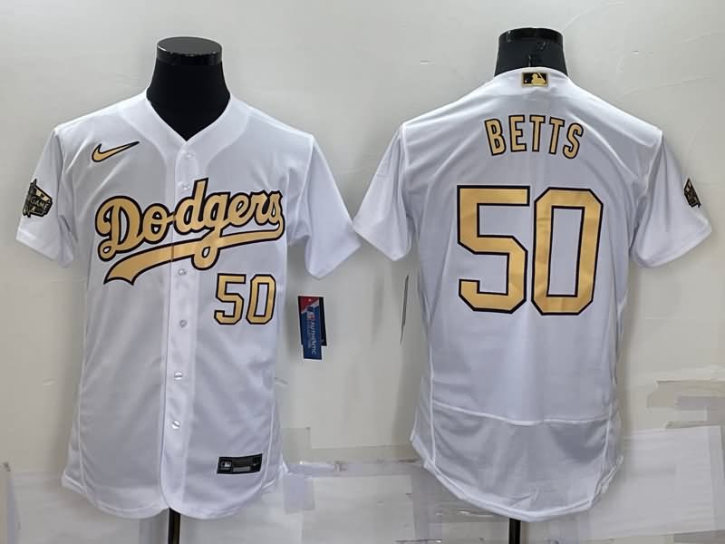 Los Angeles Dodgers White ALL STAR Elite MLB Jersey