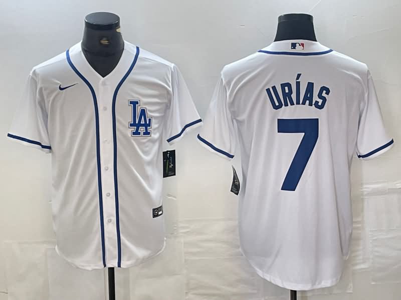 Los Angeles Dodgers White MLB Jersey 07