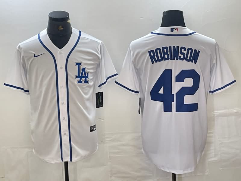 Los Angeles Dodgers White MLB Jersey 07