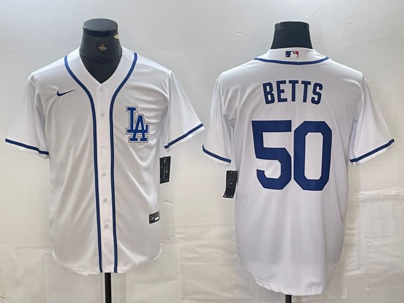 Los Angeles Dodgers White MLB Jersey 07