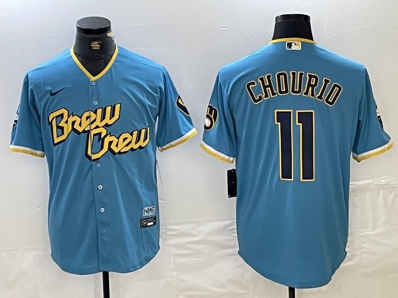 Milwaukee Brewers Blue MLB Jersey