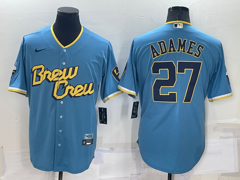 Milwaukee Brewers Blue MLB Jersey