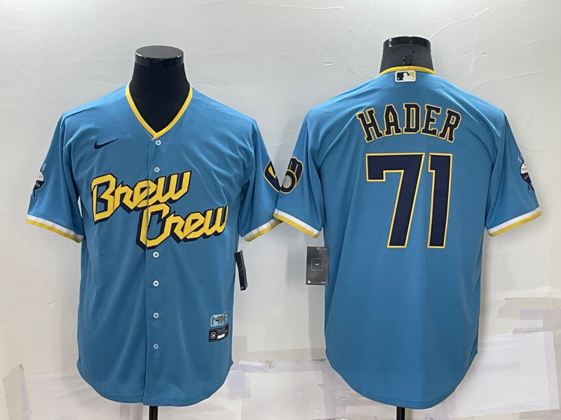 Milwaukee Brewers Blue MLB Jersey