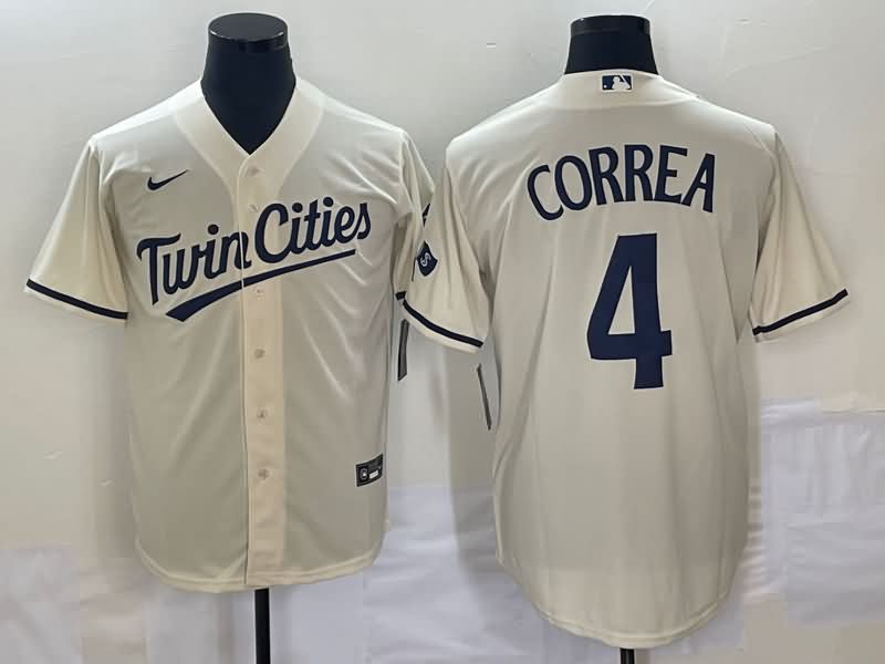 Minnesota Twins Cream MLB Jersey