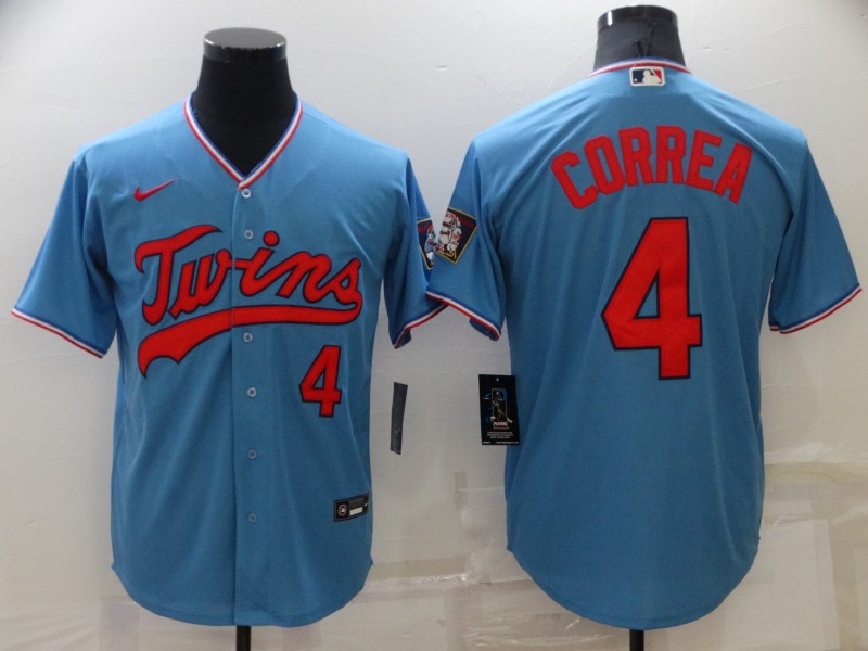 Minnesota Twins Light Blue MLB Jersey