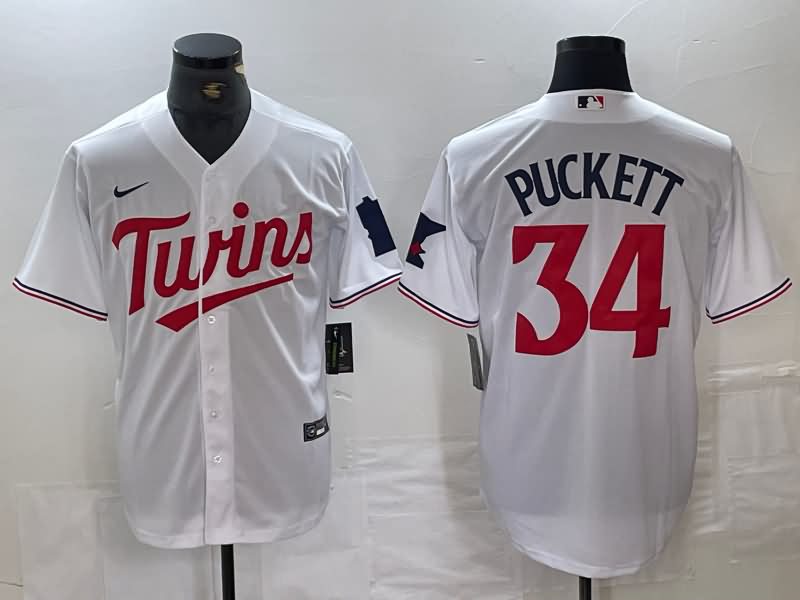 Minnesota Twins White MLB Jersey 02