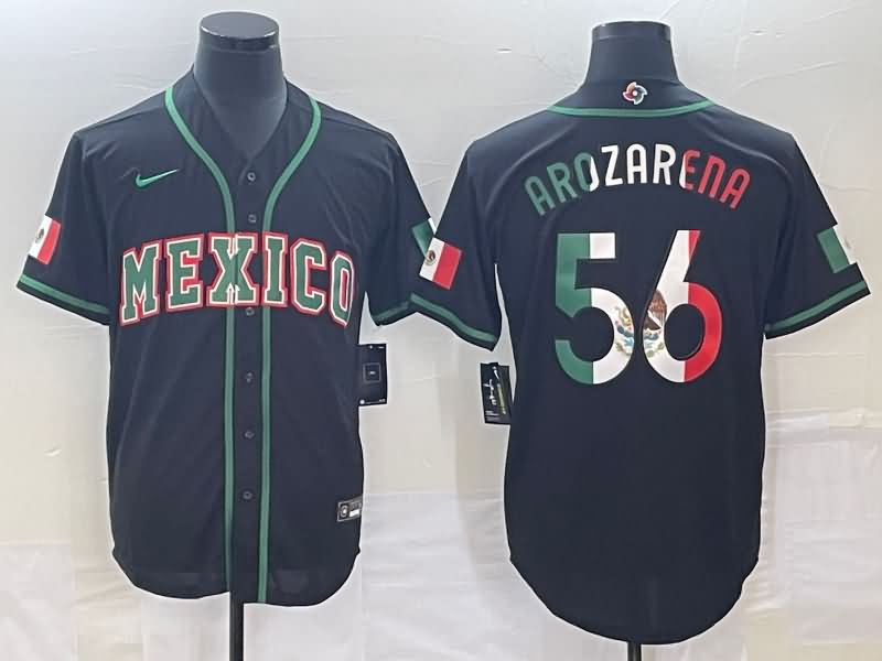 Mexico Black Baseball Jersey 04