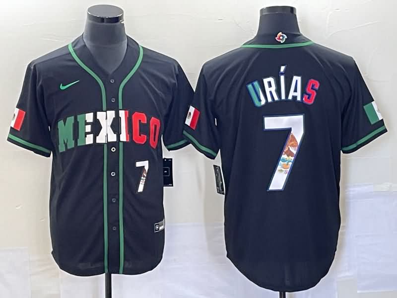 Mexico Black Baseball Jersey 06