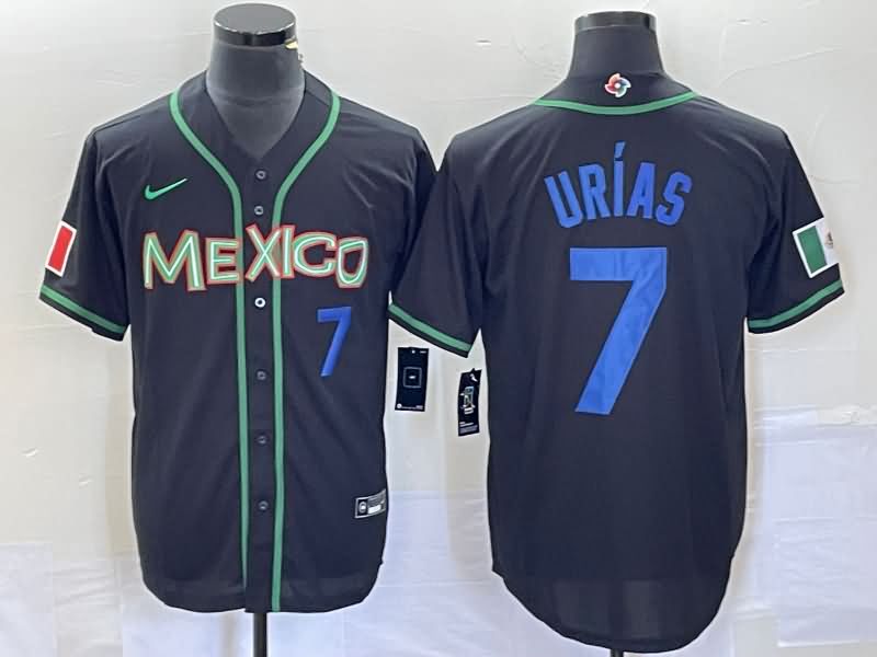 Mexico Black Baseball Jersey 07