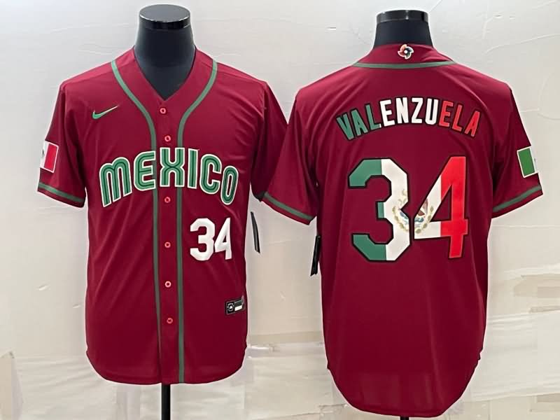 Mexico Red Baseball Jersey 02