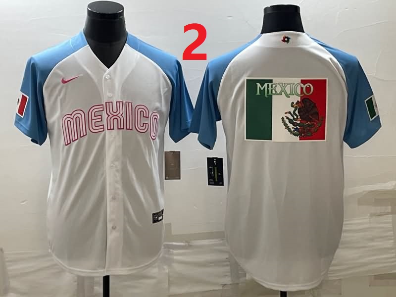 Mexico White Baseball Jersey 03