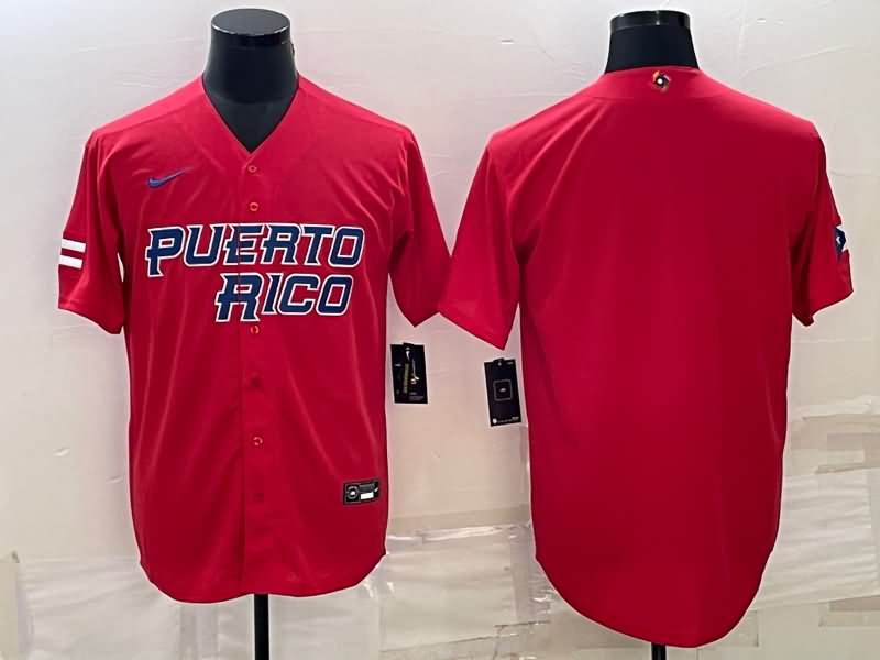 Puerto Rico Red Baseball Jersey