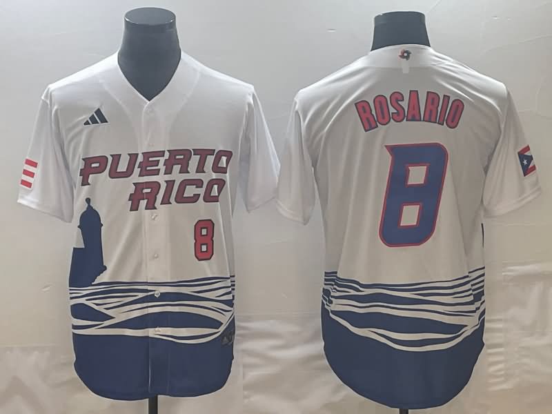 Puerto Rico White Baseball Jersey