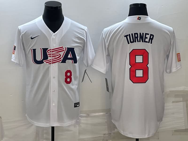 USA White Baseball Jersey