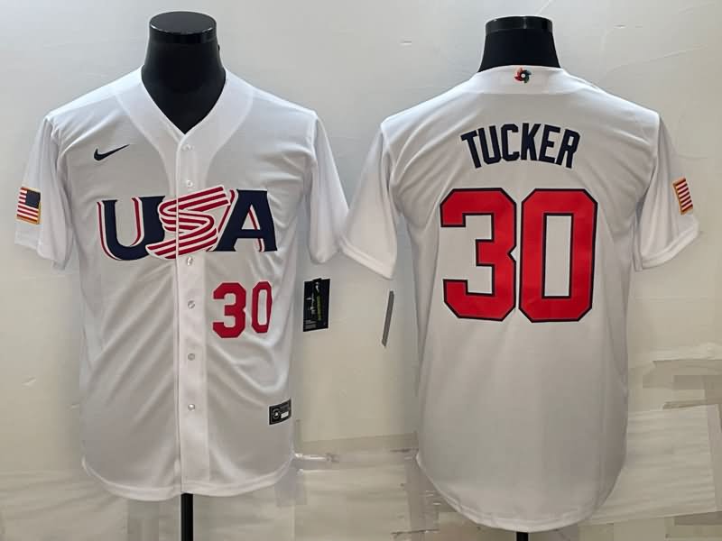 USA White Baseball Jersey