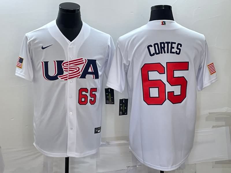 USA White Baseball Jersey