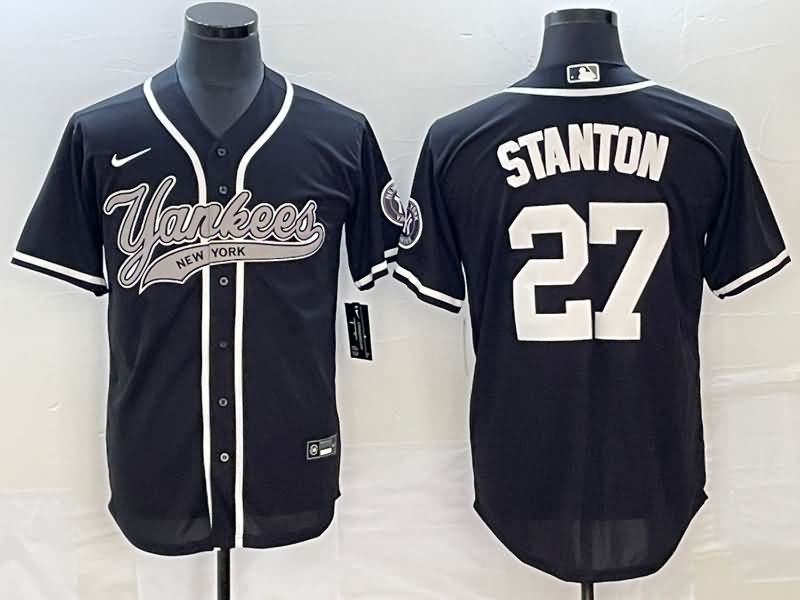 New York Yankees Black MLB Jersey 02