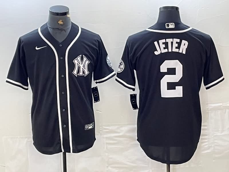 New York Yankees Black MLB Jersey 03