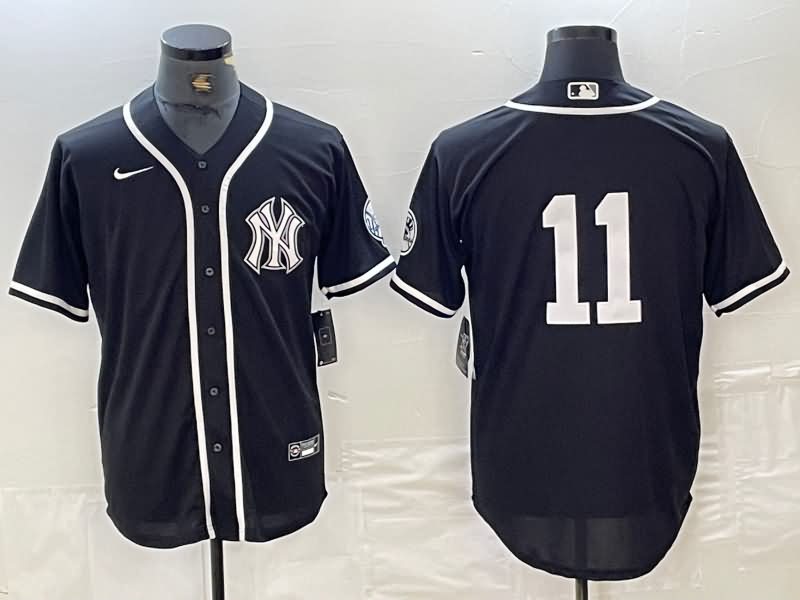 New York Yankees Black MLB Jersey 03