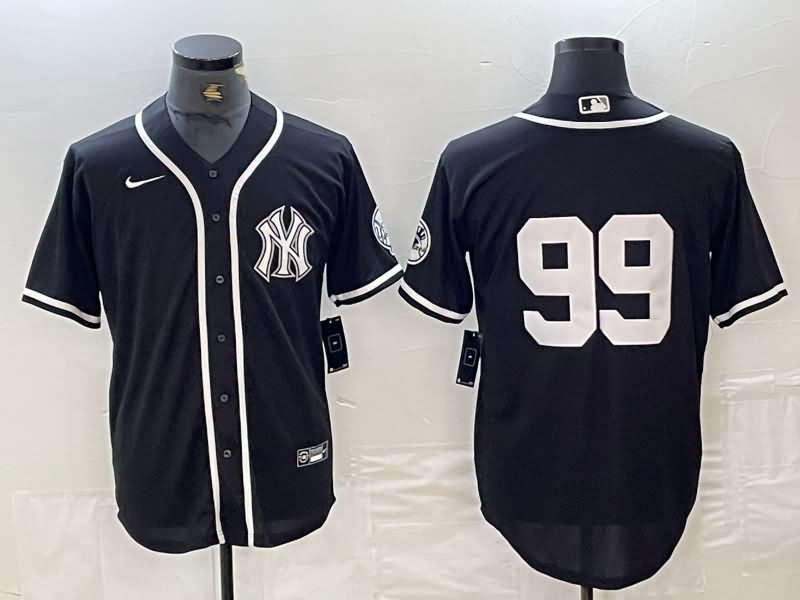 New York Yankees Black MLB Jersey 03