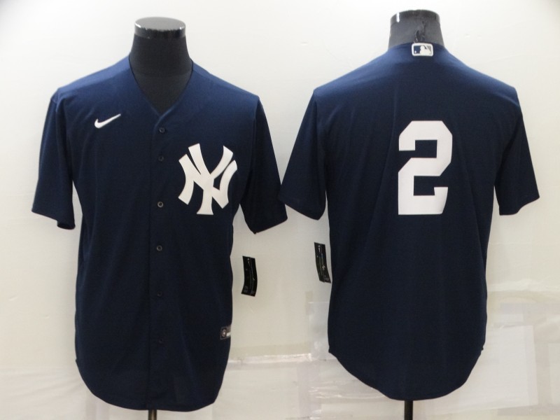 New York Yankees Dark Blue MLB Jersey 02