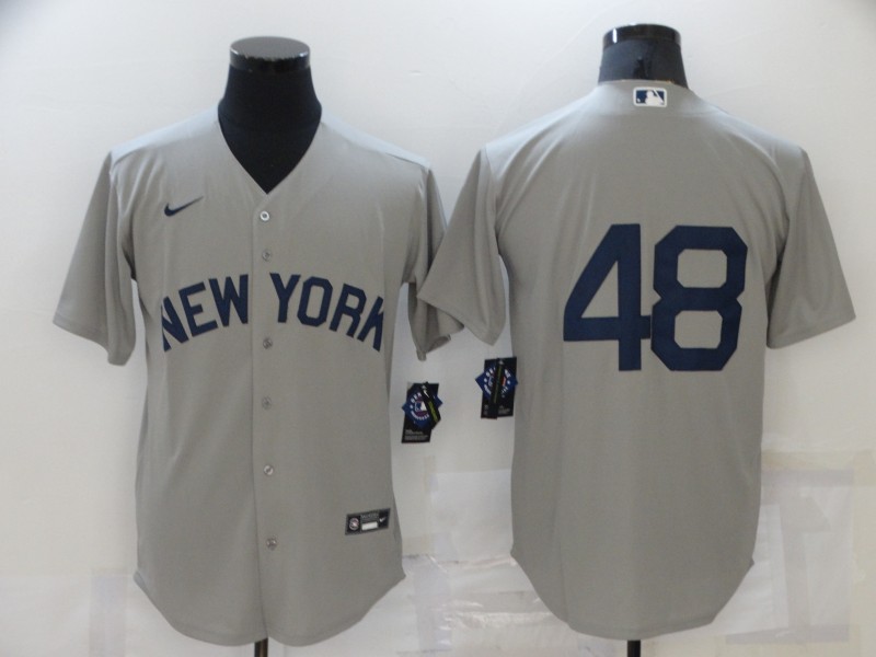 New York Yankees Grey MLB Jersey 02