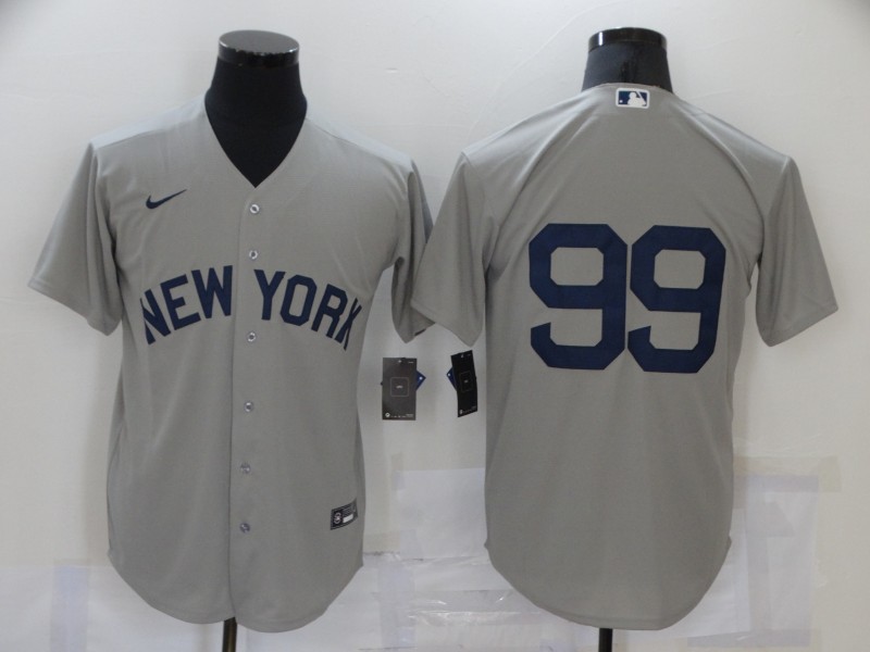 New York Yankees Grey MLB Jersey 02