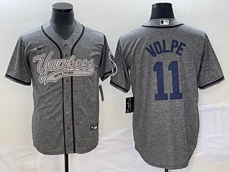 New York Yankees Grey MLB Jersey 05