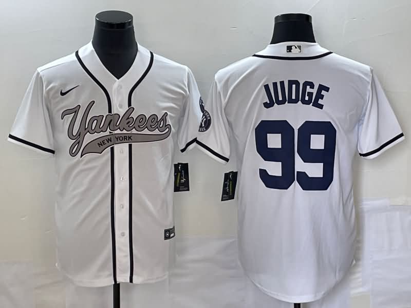 New York Yankees White MLB Jersey 02